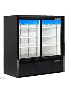 HABCO ESM14SL48HC 47" Impulse Double Sliding Glass Door Refrigerated Display - 115V, 0.25HP