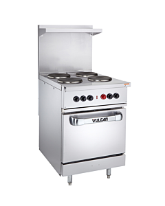 Vulcan EV24S-2HT480 Endurance Series 24" Electric Range with 2 Hot Tops and Standard Oven - 480V - USA
