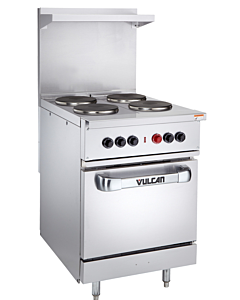 Vulcan EV24S-2HT480 Endurance Series 24" Electric Range with 2 Hot Tops and Standard Oven - 480V - CA