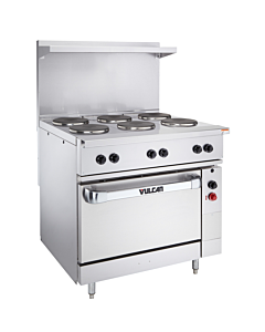 Vulcan EV36S-2FP24G480 Endurance Series 36" Electric Range with 2 French Plates Burner, 24" Right Griddle, Standard Oven - 480V - USA