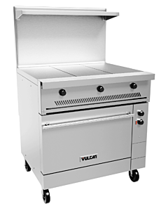 Vulcan EV36S-3HT Endurance Series 36" Electric Range with 3 Hot Tops and Standard Oven - 208/240/480V
