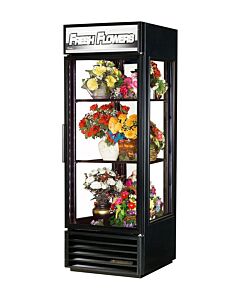 True G4SM-23FC-HC~TSL01 27.5" Four Sided Glass Door Floral Merchandiser with 23 cu.ft. Capacity - 115V - CA