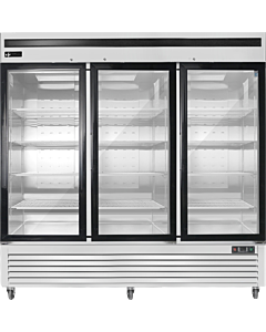 EFI C3-82GDSVC 82" Three Glass Door Reach-In Refrigerator, 115V - USA