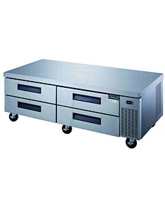 Dukers DCB72-D4 72" Two Drawer Commercial Refrigerator Chef Base - USA