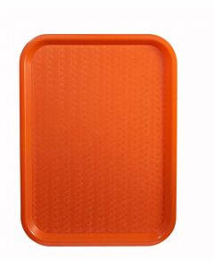 Winco FFT-1216O Fast Food Tray 12" X 16", Orange - USA