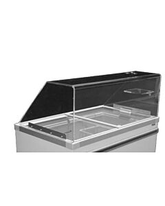 Celcold CF52EFG 52'' Acrylic Food Guard for CF52ESG-LED Ice Cream Gelato Display Freezer Cabinets