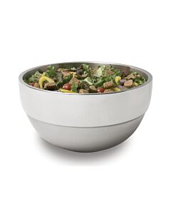 Vollrath 10 1/10 QT. Round Double-Wall Stainless Steel Serving Bowl 46669