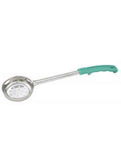 Winco FPP-4 4 oz. Perforated Food Portioners with Polycarbonate Handle, Green - USA