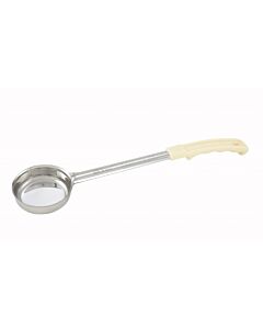 Winco FPS-3 3 oz. Solid Food Portioners with Polycarbonate Handle, Ivory - USA