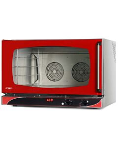 Omcan Countertop Convection Oven, 4 Full-Size Trays, Red - 5400 W, 220 V, 1 Phase