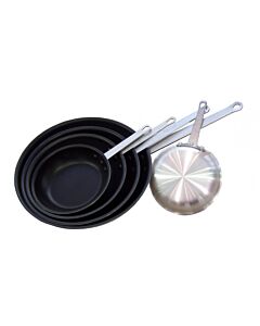 Omcan Non-Stick Aluminum Fry Pan, Eclipse Finish with 3.5mm Thickness