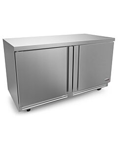 Fagor FUR-60-N 60" 2 Solid Doors Undercounter Refrigerator with 15 cu.ft. Capacity - 115V - USA