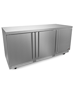 Fagor FUR-72-N 72" 3-Solid Doors Undercounter Refrigerator with 18 cu.ft. Capacity - 115V - USA