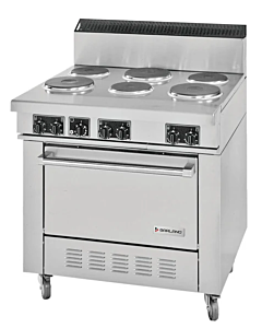Garland SS686 Sentry Series 36" Electric Range with 6-Burner and Full-Size Oven - 208V - CA