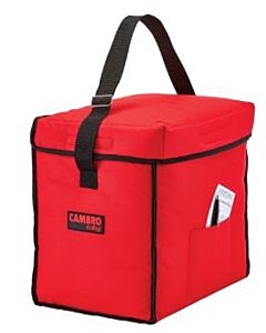 Cambro GoBag GBD13913521 Red Insulated Food Delivery Bag, Small Top Load - 13" x 9" x 13"