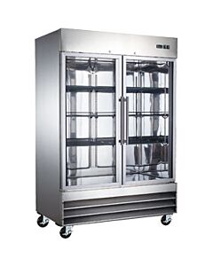 EFI C2-54GDSVCX 54" Two Glass Door Reach-In Refridgerator, 115V - USA