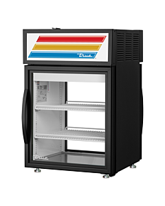 True GDM-05PT-HC~TSL01 24" Pass-Through Countertop Display Refrigerator with Swing Door - 115V - USA