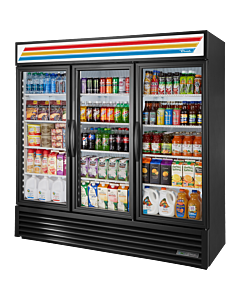 True GDM-72-HC~TSL01 78" Glass Swing Door Refrigeration Merchandiser - 115V, Energy Star Certified - USA