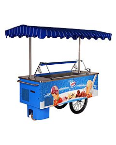 Frost Tech RKC-GF 77" Gelato Ice Cream Freezer Mobile Cart with 7 Pans - 115V/220V - USA