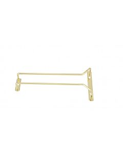 Winco GH-10 10" Wire Glass Hanger, Brass Plated - CA