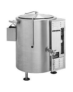 Crown Steam GL-100E Stationary Gas Steam Kettle - Tri-Leg, 2/3 Jacket, Gas 100 gal - 150k BTU