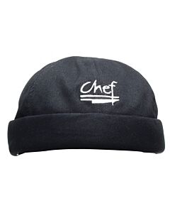 Chef Revival Chef Beanie with Logo , 100% Cotton , Black H060BK