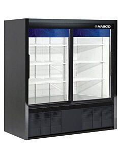 HABCO ESM14SL54HC 47" Impulse Double Sliding Glass Door Refrigerated Display 15 Cu.Ft. - 115V, 0.25HP