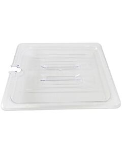 Omcan Half (1/2) Size Food Pan Clear Polycarbonate Slotted Cover - USA