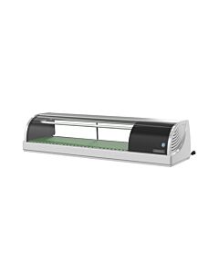 Hoshizaki HNC-120BA-R-SLH Curved Glass Refrigerated Sushi Display Case 47.2" - Right Side Compressor