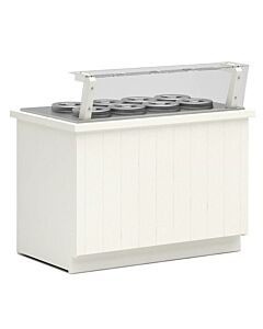 Frost Tech ML4-IGF 30.5" Pozzetti Gelato/Ice Cream Display Freezer with 4 Pans - 115V/220V - CA