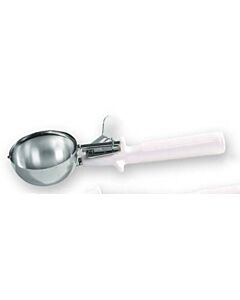 Winco ICOP-6 Ice Cream Disher with One Piece Handle, Size 6, White - CA