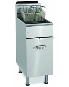 Imperial IFS-40 Tube Fired Floor Fryer 40 lb. Capacity Natural Gas or Liquid Propane - 105,000 BTU
