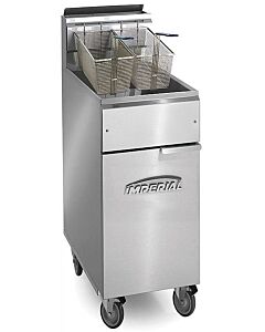 Imperial IFS-40-OP Open Pot Floor Fryers 40 lb. Capacity Natural Gas or Liquid Propane - 105,000 BTU