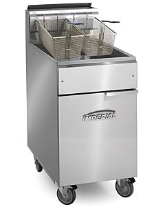 Imperial IFS-75-OP Open Pot Floor Fryers 75 lb. Capacity Natural Gas or Liquid Propane - 150,000 BTU