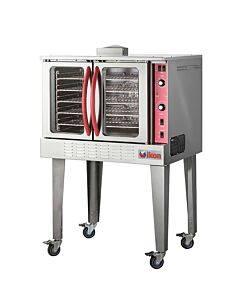 Ikon IECO 38" Single Deck Electric Convection Oven with Leg and Caster Kit - 208/240V