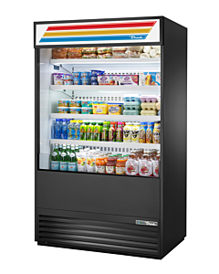 True TOAM-48-HC~TSL01 48″ Vertical Open Air Curtain Merchandiser - CA