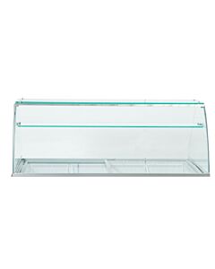 Celcold CF71EFG 71'' Curved Glass Food Guard for CF71ESG Display Freezer - USA