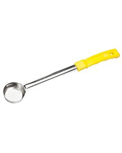 Winco FPS-1 1oz. One-Piece Stainless Steel Solid Portion Control Spoon - USA