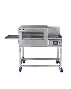 Lincoln 1180-1 Single Impinger II 1100 Series Express Conveyor Oven Package include One Oven, Radiant Finger, Take-off Shelf and High Stand with Casters