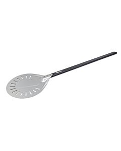 Omcan 43-3/3" Perforated Aluminum Pizza Peel with 9" Round Blade