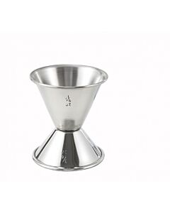 Winco J-2 Jiggers Steel 3/4 oz. X 1 1/4 oz. - CA
