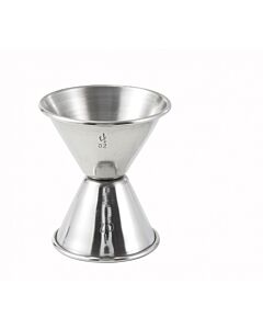 Winco J-4 Jiggers Steel 1 oz. X 1 1/2 oz. - CA