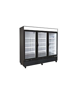 Kool It KGF-72DV 81" Triple Glass Door Display Freezer - 72 Cu. Ft.