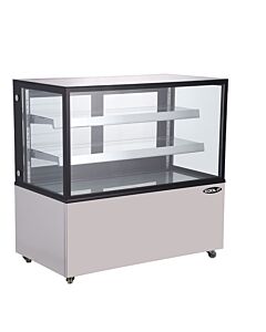 KOOL-IT KBF-36 36" Refrigerated Flat Glass Display Case - 10 Cu.Ft.
