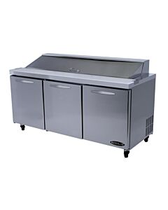 Kool-It KSTM-72-3 - 72" Mega Top Refrigerated Prep Table with Three Doors - USA