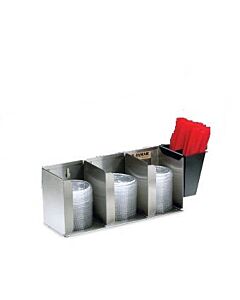 San Jamar Adjustable Lid Organizers, 3 Stacks L1014