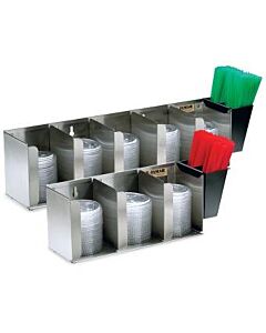 San Jamar Adjustable Lid Organizers, 5 Stacks L1022