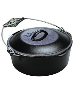Lodge Cast Iron Dutch Oven with Spiral Bail Handle