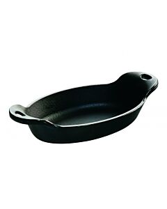 Lodge HMSOV 9 Ounce Heat Treated Mini Oval Cast Iron Server