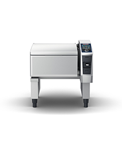 Rational iVario Pro LMX200CE L Single Pan Electric Pressure Multi-Functional Cooking Center Tilting Skillet with 26 Gal. Capacity - 208-240V/440-480V - CA